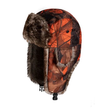 Unisex Tactical Ushanka Russian Fur Καπέλο Αντιανεμικό Ρωσικό Καπέλο αυτιού Χειμερινό καπέλο καμουφλάζ για άνδρες Gorras