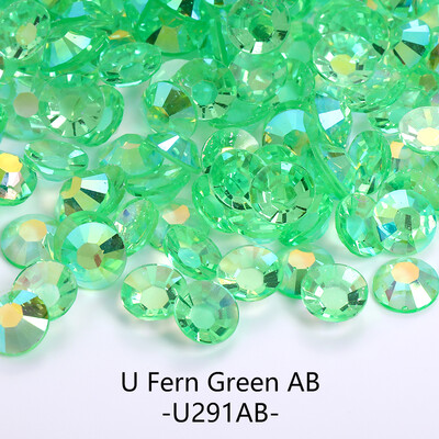 2/3/4/5/6mm Μεγάλη συσκευασία Ρητίνης Rhinestone Nails Art Decorations Jelly AB Non Hot Fix Flatback Plastic Garment DIY Paste Drill Gem