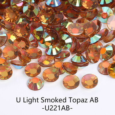 2/3/4/5/6mm Μεγάλη συσκευασία Ρητίνης Rhinestone Nails Art Decorations Jelly AB Non Hot Fix Flatback Plastic Garment DIY Paste Drill Gem