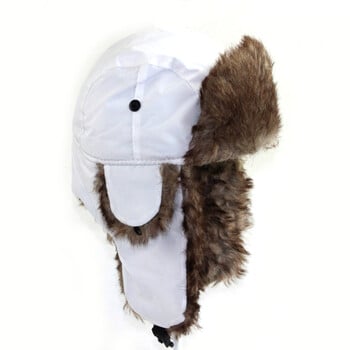 Мъжки Дамски Унисекс Топъл Trapper Aviator Trooper Earflap Winter Flaps Ски шапка Нови шапки Руска ски шапка Шапки с изкуствена кожа