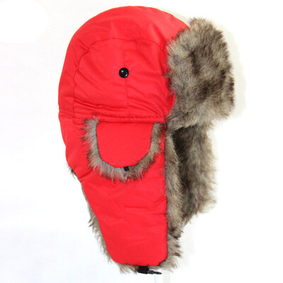 Мъжки Дамски Унисекс Топъл Trapper Aviator Trooper Earflap Winter Flaps Ски шапка Нови шапки Руска ски шапка Шапки с изкуствена кожа