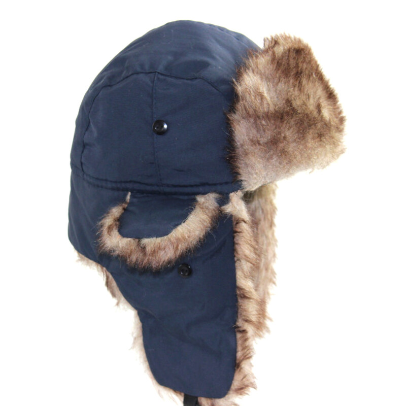 Ανδρικά γυναικεία Unisex Warm Trapper Aviator Trooper Earflap Winter Flaps Καπέλο σκι Νέα καπέλα Ρωσικό καπέλο σκι Καπέλα από ψεύτικη γούνα
