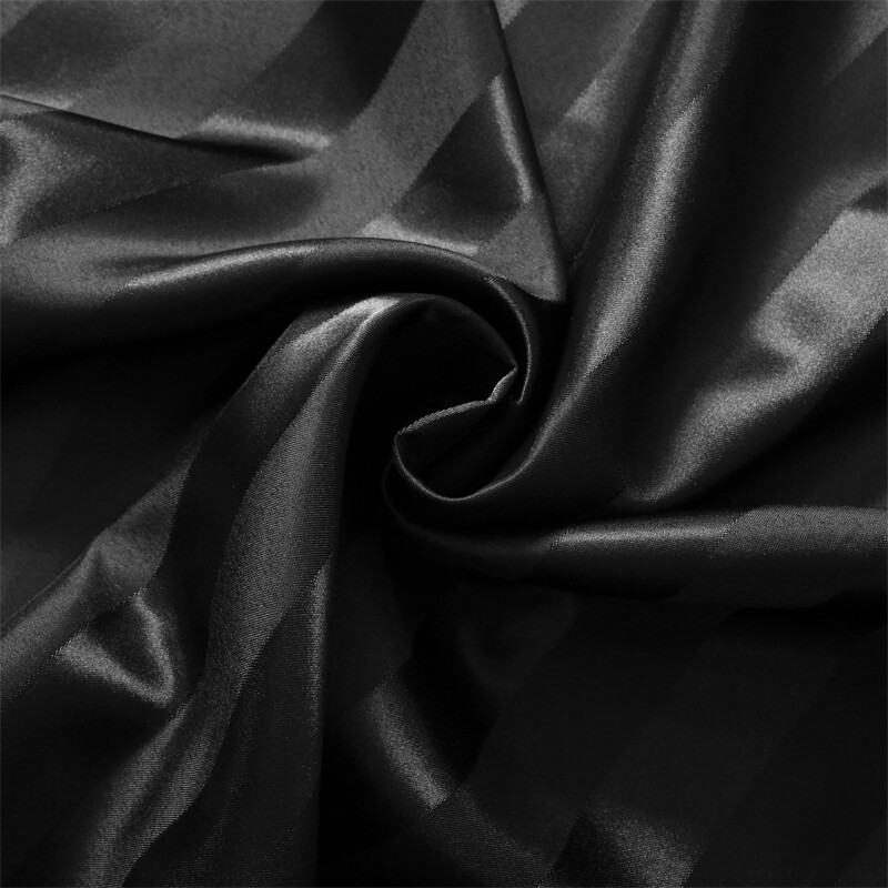 Vrhunska Jacquard pruge Jastučnica Queen Visokokvalitetna jastučnica od imitacije svile King Size Kućne jastučnice Zatvaranje omotnica