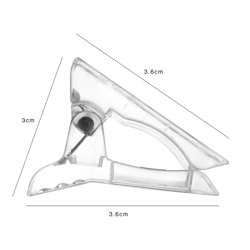 10 vnt polietileno gelio pirštų nagų priauginimo LED statybiniai spaustukai, manikiūro nagų dailės įrankis nagų galiukų segtukas