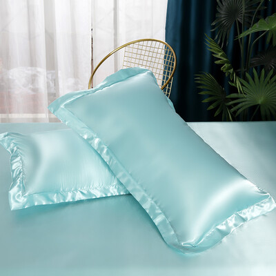 Bonenjoy Jastučnica od 2 komada Svilenkasta jastučnica 48x74cm Jastučnica Pravokutna jastučnica Glatka jastučnica funda almohada