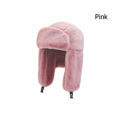 Άνδρες Γυναικείες Χοντρό βελούδινο καπέλο Bomber Ζεστό χειμωνιάτικο καπέλο παγιδευμένο καπέλο Russian Ushanka Snow Caps Καπέλο αυτιού