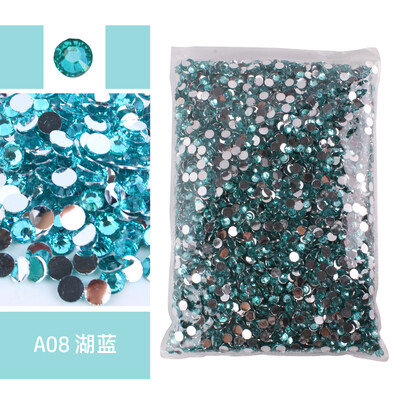 Nagy csomag, 2-6 mm-es gyanta, nem forró fix strasszos nagykereskedés lapos hátú műanyag kristályok köröm barkács csillámok Ctrazы Stone