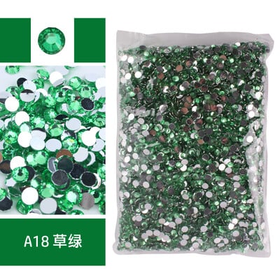 Nagy csomag, 2-6 mm-es gyanta, nem forró fix strasszos nagykereskedés lapos hátú műanyag kristályok köröm barkács csillámok Ctrazы Stone