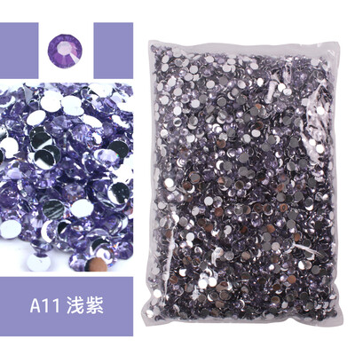 Nagy csomag, 2-6 mm-es gyanta, nem forró fix strasszos nagykereskedés lapos hátú műanyag kristályok köröm barkács csillámok Ctrazы Stone