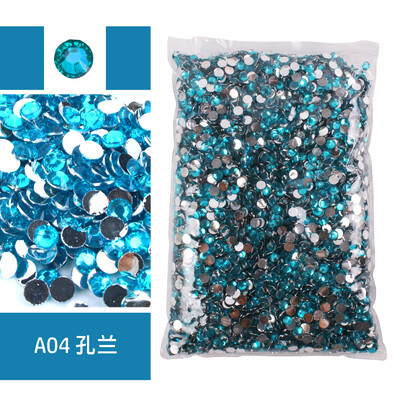 Nagy csomag, 2-6 mm-es gyanta, nem forró fix strasszos nagykereskedés lapos hátú műanyag kristályok köröm barkács csillámok Ctrazы Stone