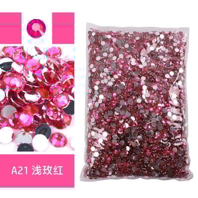 Nagy csomag, 2-6 mm-es gyanta, nem forró fix strasszos nagykereskedés lapos hátú műanyag kristályok köröm barkács csillámok Ctrazы Stone