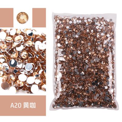 Nagy csomag, 2-6 mm-es gyanta, nem forró fix strasszos nagykereskedés lapos hátú műanyag kristályok köröm barkács csillámok Ctrazы Stone