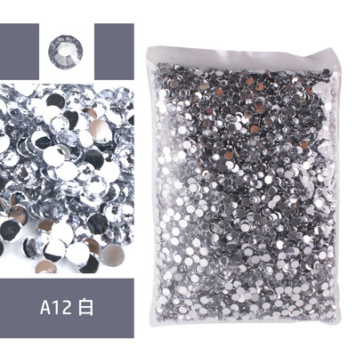 Nagy csomag, 2-6 mm-es gyanta, nem forró fix strasszos nagykereskedés lapos hátú műanyag kristályok köröm barkács csillámok Ctrazы Stone