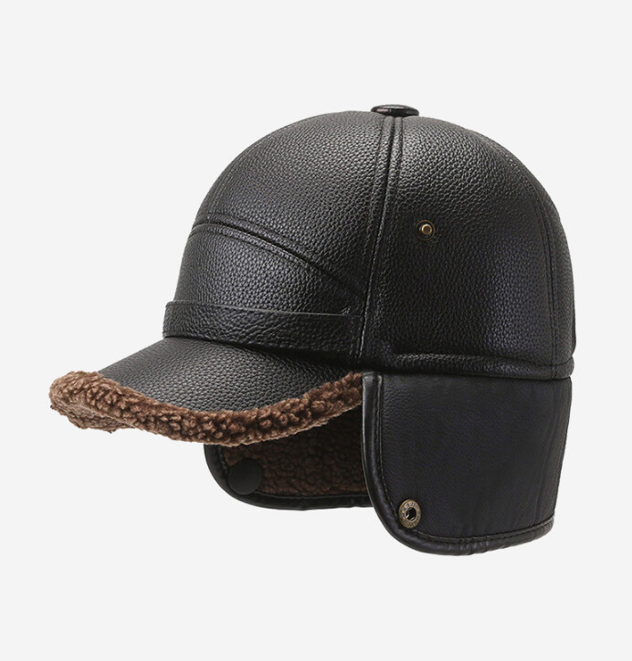 Muška kapa za van Hladna topla bejzbolka Zaštita za uši za starce Kapa s pačjim jezikom Podstavljena na leđima kape Biciklistička kapa Zimska pamučna kapa