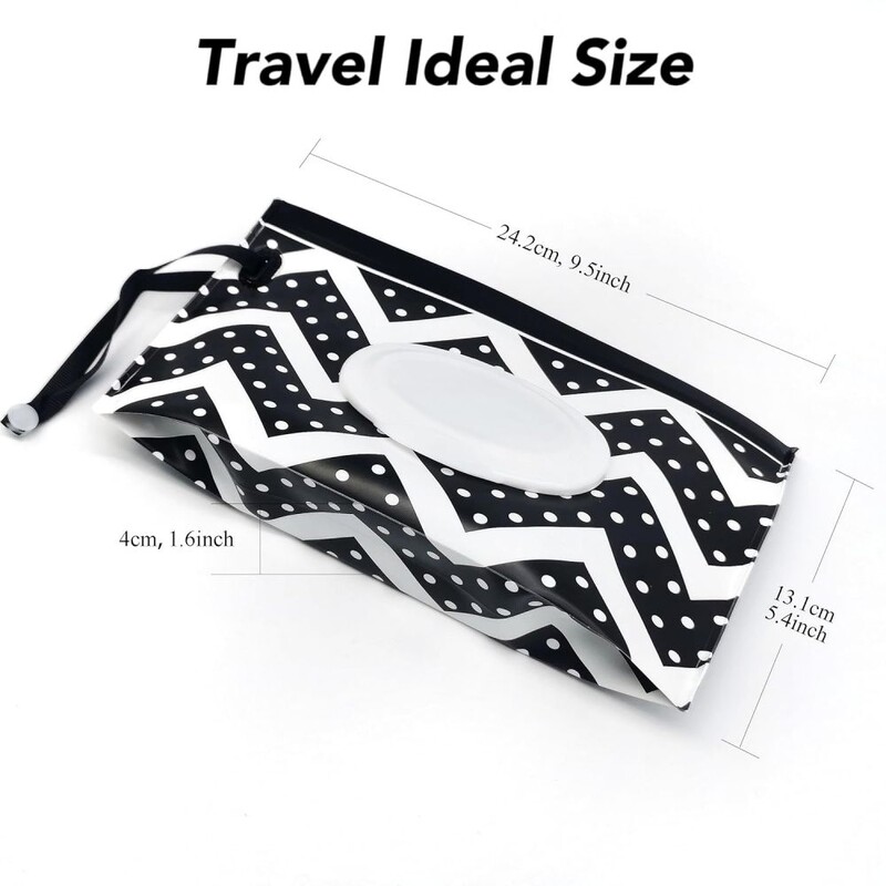 2 gab bērnu salvešu dozators, pārnēsājams atkārtoti uzpildāms salvešu turētājs salvešu dozatora maisiņš Atkārtoti lietojams ceļojumu mitro salvešu maisiņš