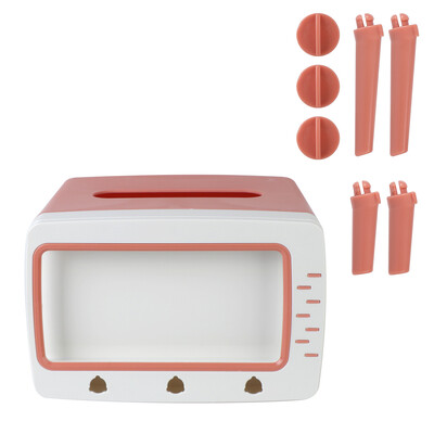 Νέα θήκη για χαρτομάντιλα τηλεόρασης με θήκη κινητού τηλεφώνου Επιτραπέζια θήκη χαρτιού Θήκη χαρτοπετσέτας αποθήκευσης Creative Tissue Canister