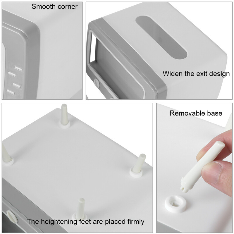 Νέα θήκη για χαρτομάντιλα τηλεόρασης με θήκη κινητού τηλεφώνου Επιτραπέζια θήκη χαρτιού Θήκη χαρτοπετσέτας αποθήκευσης Creative Tissue Canister