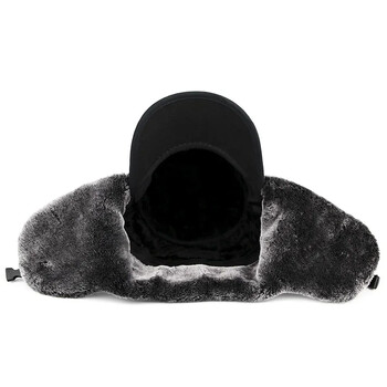 Модни нови зимни бомбардировъчни шапки Мъжка североизточна маска Ushanka Lei Feng Hat Външна ветроустойчива топла Дебели наушници Шапка с плосък връх