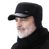 Topla zimska bejzbol kapa Sport Golf Vojne ravne kape Kape za muškarce Snapback Casquette Bones Dad Cap Gorras Naušnice veleprodaja