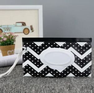 EVA torbica za vlažne maramice za bebe Slatka vrpca za vlažne maramice s preklopnim poklopcem, kutija za maramice za van, korisna dodatna oprema za dječja kolica