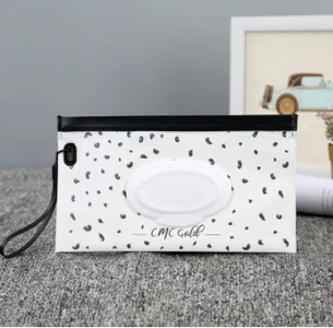 EVA torbica za vlažne maramice za bebe Slatka vrpca za vlažne maramice s preklopnim poklopcem, kutija za maramice za van, korisna dodatna oprema za dječja kolica