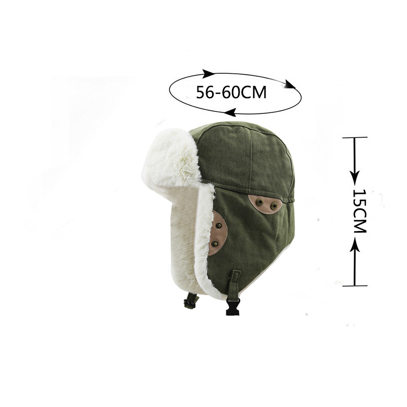 Ανδρικά Γυναικεία Χειμερινή Ποδηλασία Σκι Χιόνι Αντιανεμικά Καπέλα Bomber Plus Velvet Thic Ζεστή Προστασία Αυτιών Μαλακό καπέλο αυτιού Καπέλα για σκι για σκι