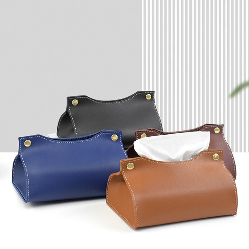 Držač kutije za maramice Kućni dnevni boravak Stolić za kavu Radna površina Jednostavna kutija za salvete Kuhinjska kutija za pohranu papira Organizatori od PU kože