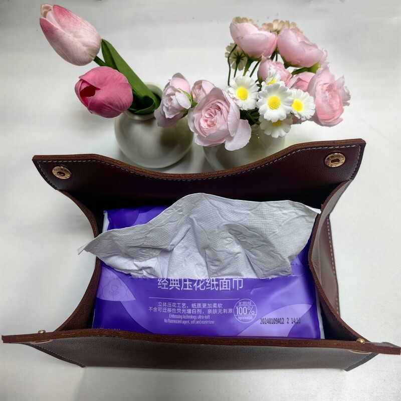 Držač kutije za maramice Kućni dnevni boravak Stolić za kavu Radna površina Jednostavna kutija za salvete Kuhinjska kutija za pohranu papira Organizatori od PU kože