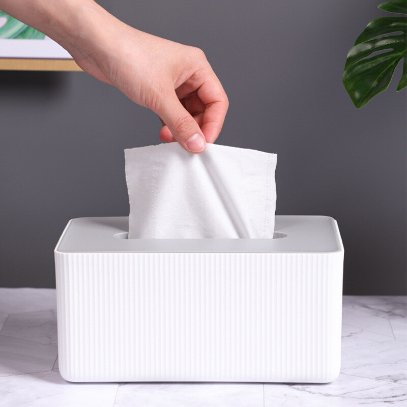 Nordijski stil Siva bijela kutija za papirnate ručnike Restoranski stol za pohranu Draw Uredski dnevni boravak Stolić za kavu Kupaonska kutija za papirnate ručnike