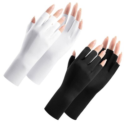 Αντηλιακά γάντια Nail Art Glove UV Protection Gloves Protecter For Nail Art Gel UV LED Lamp Tool