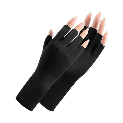 Αντηλιακά γάντια Nail Art Glove UV Protection Gloves Protecter For Nail Art Gel UV LED Lamp Tool