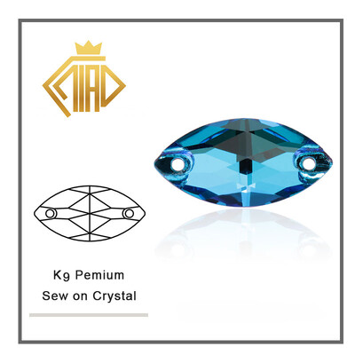 Navette šareni kristalni stakleni kamenčići za šivanje, kristalni plosnati strass kamenčići za ručne ukrase na odjeći