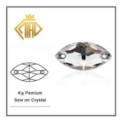 Navette šareni kristalni stakleni kamenčići za šivanje, kristalni plosnati strass kamenčići za ručne ukrase na odjeći