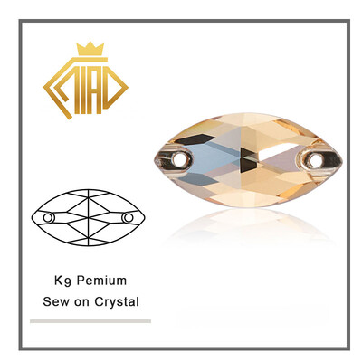 Navette šareni kristalni stakleni kamenčići za šivanje, kristalni plosnati strass kamenčići za ručne ukrase na odjeći