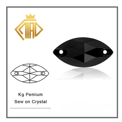 Navette šareni kristalni stakleni kamenčići za šivanje, kristalni plosnati strass kamenčići za ručne ukrase na odjeći