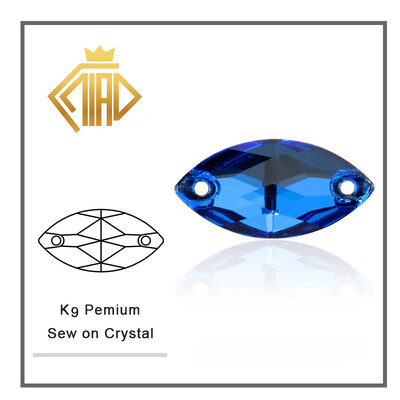 Navette šareni kristalni stakleni kamenčići za šivanje, kristalni plosnati strass kamenčići za ručne ukrase na odjeći