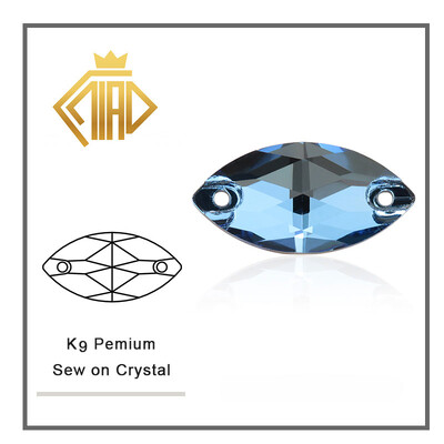 Navette šareni kristalni stakleni kamenčići za šivanje, kristalni plosnati strass kamenčići za ručne ukrase na odjeći