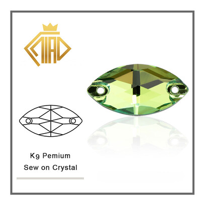 Navette šareni kristalni stakleni kamenčići za šivanje, kristalni plosnati strass kamenčići za ručne ukrase na odjeći