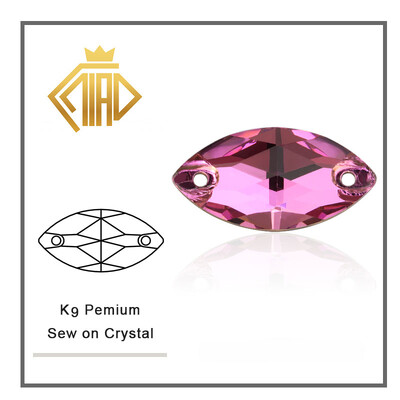 Navette šareni kristalni stakleni kamenčići za šivanje, kristalni plosnati strass kamenčići za ručne ukrase na odjeći