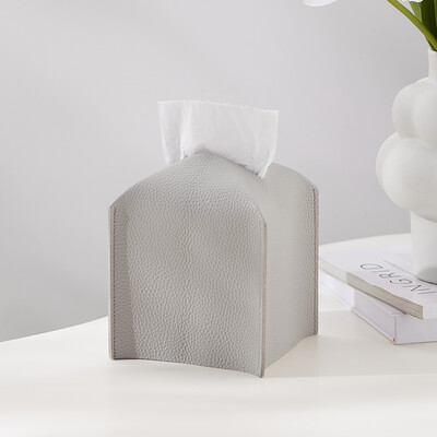 Μοντέρνο PU Δερμάτινο τετράγωνο κάλυμμα κουτιού χαρτομάντιλου-Διακοσμητική θήκη/Οργανωτή για πάγκο νιπτήρα μπάνιου, νυχτοστάσια, γραφείο