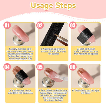 1 Pair Nail Art Glove Protection Glove Anti UV Protection Gloves Protecter for Nail Art Gel UV LED Lamp Lamp