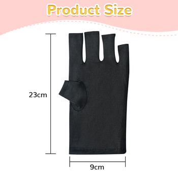 1 Pair Nail Art Glove Protection Glove Anti UV Protection Gloves Protecter for Nail Art Gel UV LED Lamp Lamp