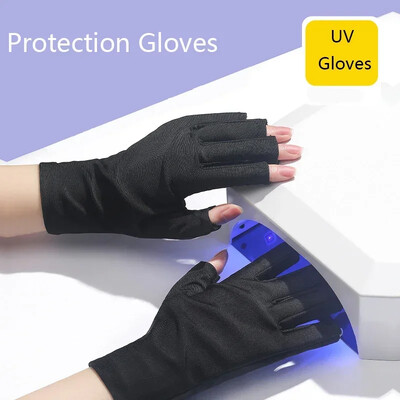 Nail Art Glove UV Protection Glove Anti UV Radiation Protection Gloves Protecter For Nail Art Gel UV LED Lamp Tool Tool