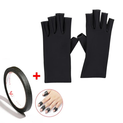 Nail Art Glove Glove UV Protection Glove Anti UV Radiation Protection Gloves Protecter For Nail Art Gel UV LED Lamp Lamp