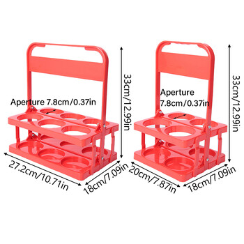 Φορητό 4/6 Grids φορητό ράφι κρασιού Βάση μπουκαλιών με ράφι μπύρας Μπαρ Καλάθι μεταφοράς κρασιού Διοργανωτής θήκης για δοχεία για ποτά