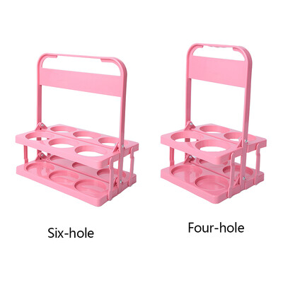 Φορητό 4/6 Grids φορητό ράφι κρασιού Βάση μπουκαλιών με ράφι μπύρας Μπαρ Καλάθι μεταφοράς κρασιού Διοργανωτής θήκης για δοχεία για ποτά