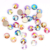 Új színek 8 nagy+8 kis vágású köröm strasszok Crystal AB üveg SS20 nem hotfix strassz körömdísz ruhák H0959