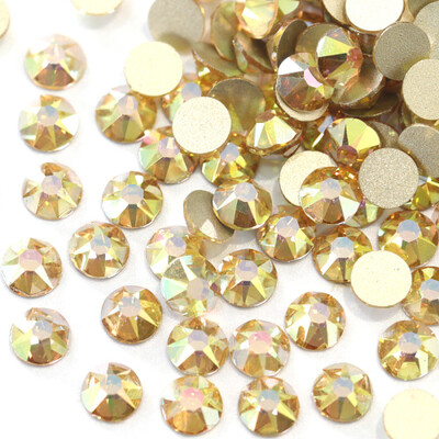 Új színek 8 nagy+8 kis vágású köröm strasszok Crystal AB üveg SS20 nem hotfix strassz körömdísz ruhák H0959