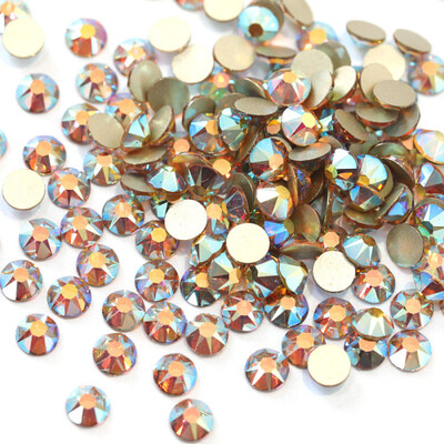 Új színek 8 nagy+8 kis vágású köröm strasszok Crystal AB üveg SS20 nem hotfix strassz körömdísz ruhák H0959