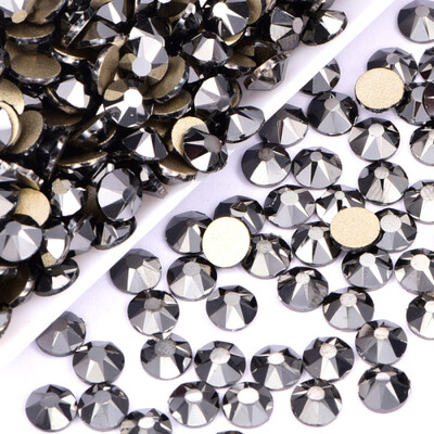 Új színek 8 nagy+8 kis vágású köröm strasszok Crystal AB üveg SS20 nem hotfix strassz körömdísz ruhák H0959